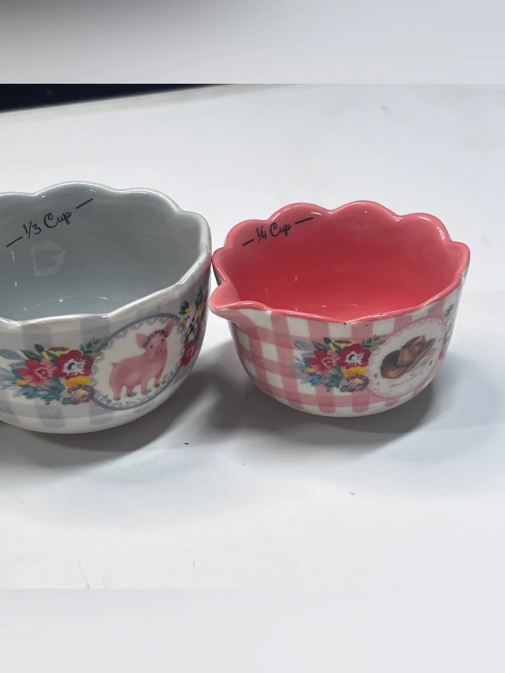 The Pioneer Woman Sweet Romance Blossoms 4-Piece Ceramic Measuring Bowl Set